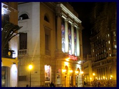 Valencia by night - Teatro Principal, Carrer de les Barques